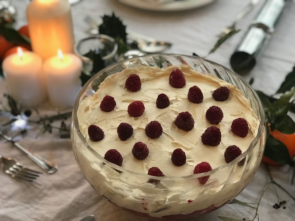 Raspberry trifle