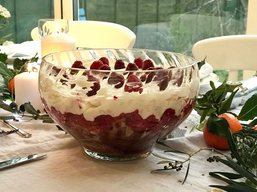 Raspberry trifle