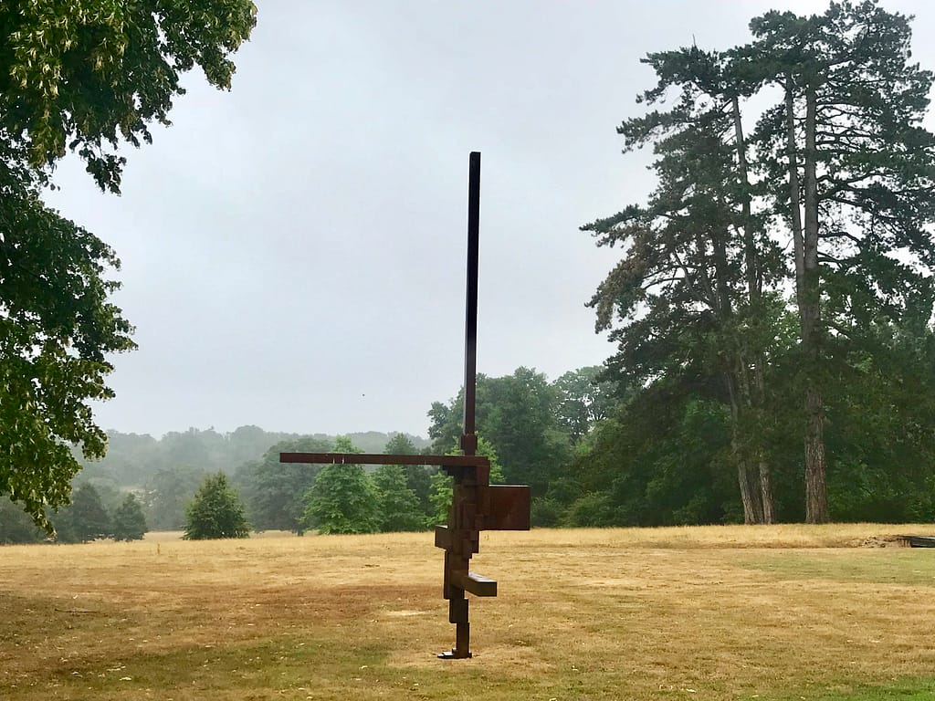Anthony Gormley sculpture at Malverleys Garden